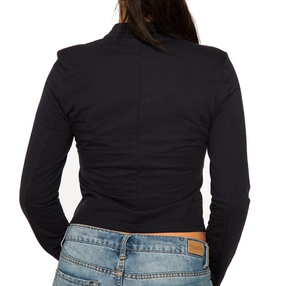 HEARTS & ROSES LONDON Navy Brigantine Jacket - Picture 3 of 3